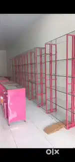 Powder coted glass rack