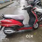 Hero Duet scooter 2 wheeler red color