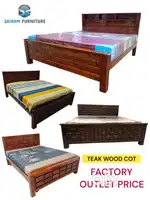 SAIRAM FURNITURE new stylish TEAK WOOD COT FACTORY OUTLET
