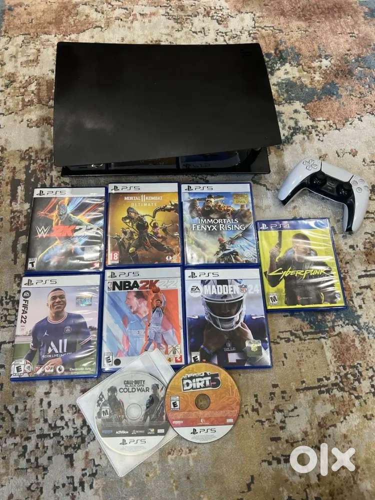 Sony PlayStation 5 Disc Edition PS5 3TB Console CFI-1215A with 9 Game