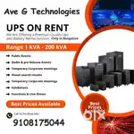 UPS INVERTER BATTERY ON RENTAL/HIRE