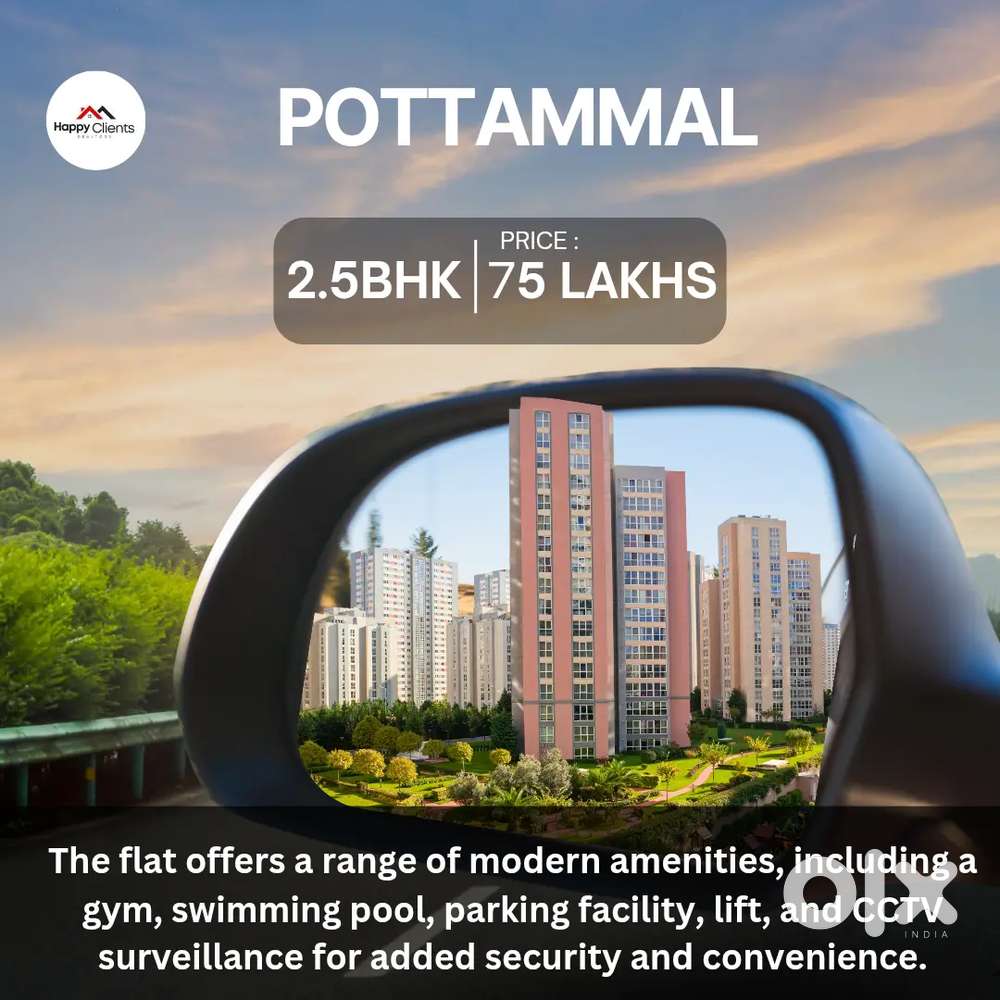 POTTAMMAL 2.5BHK FLAT FOR SALE