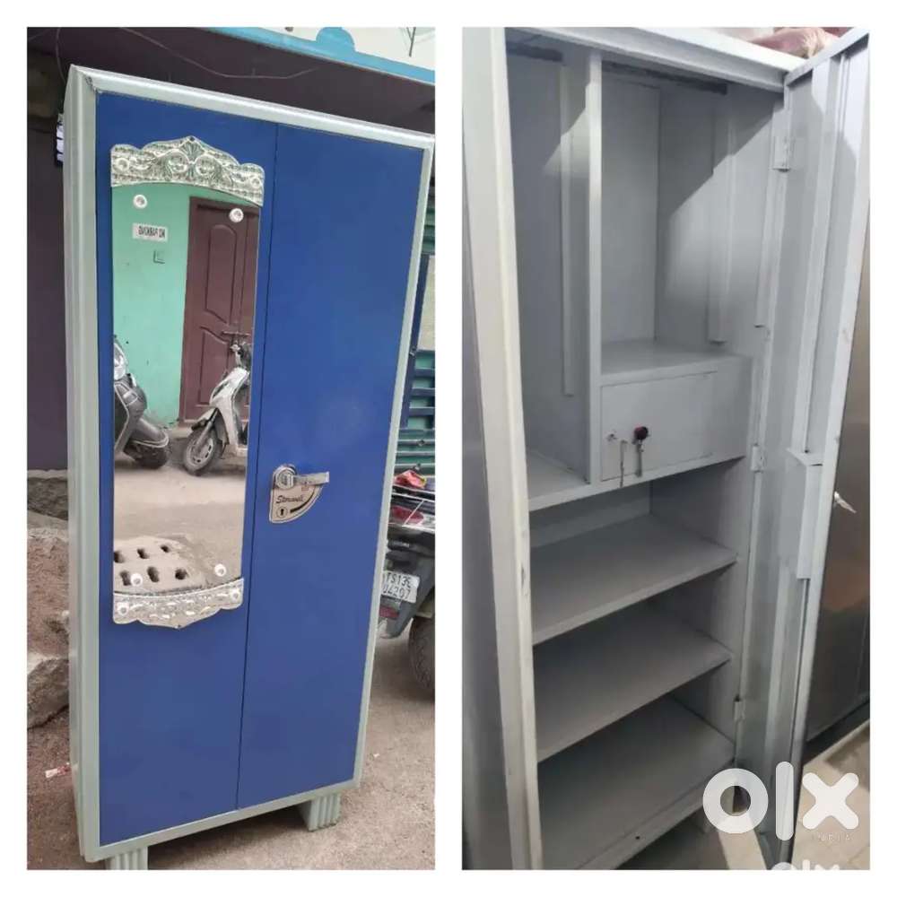 New iron Beruva Almirah wordrobe cupboard shoe rack available