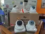 Cctv cameras and tv 21 inch and all wiring