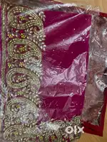 Saree with embellishments