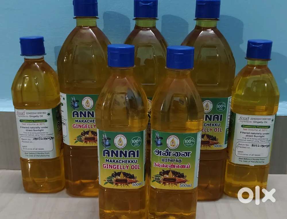 Pure Marachekku Groundnut Oil& coconut oil available & gingely oil
