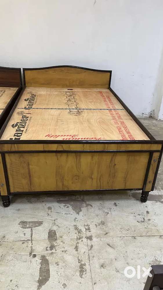 Single Bed With box 6×4 Bed Double Bed without box bed Cot