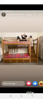 Teak wood bunker bed for sale 18,999