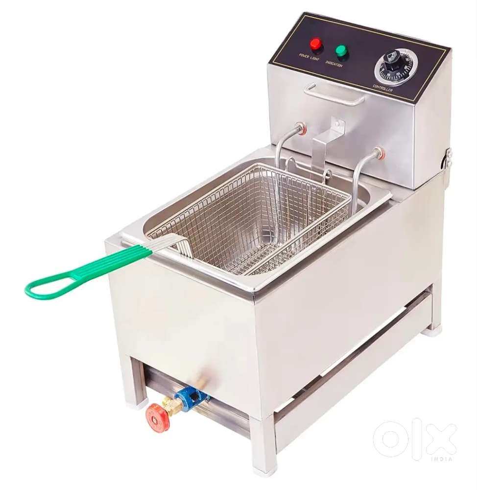 Deep fryer 8 liter gas plus electric