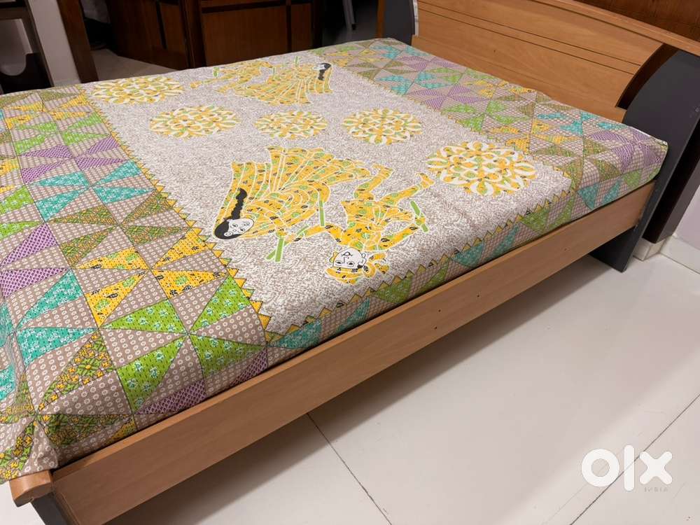 Wooden bed frame