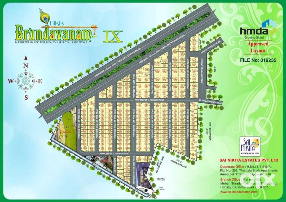 Open plots for sale Yadatri gutta