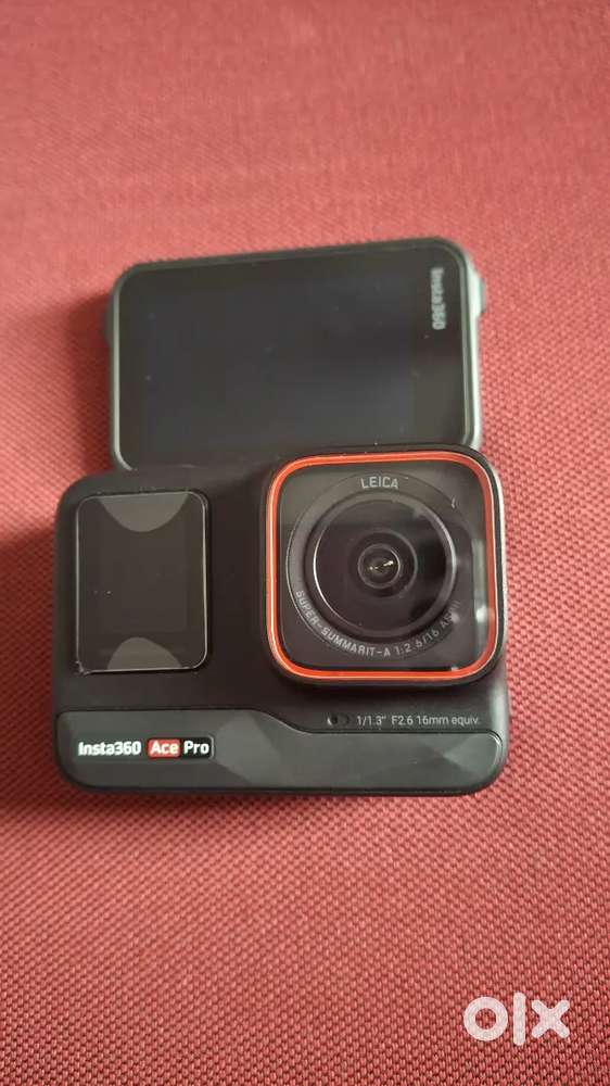 Action camera 3 month old with camera holder adapter.