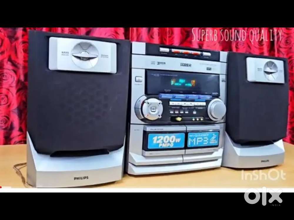 Philips music system with bluetooth aux fm