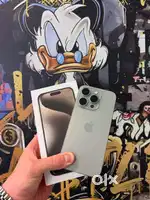 Iphone 15promax titanium gray color 128 gb one year old