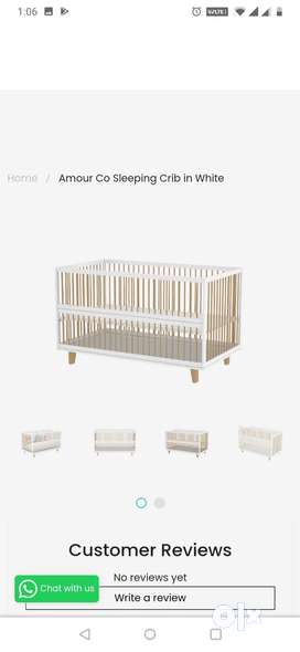 Crib and toddler bed with mattress