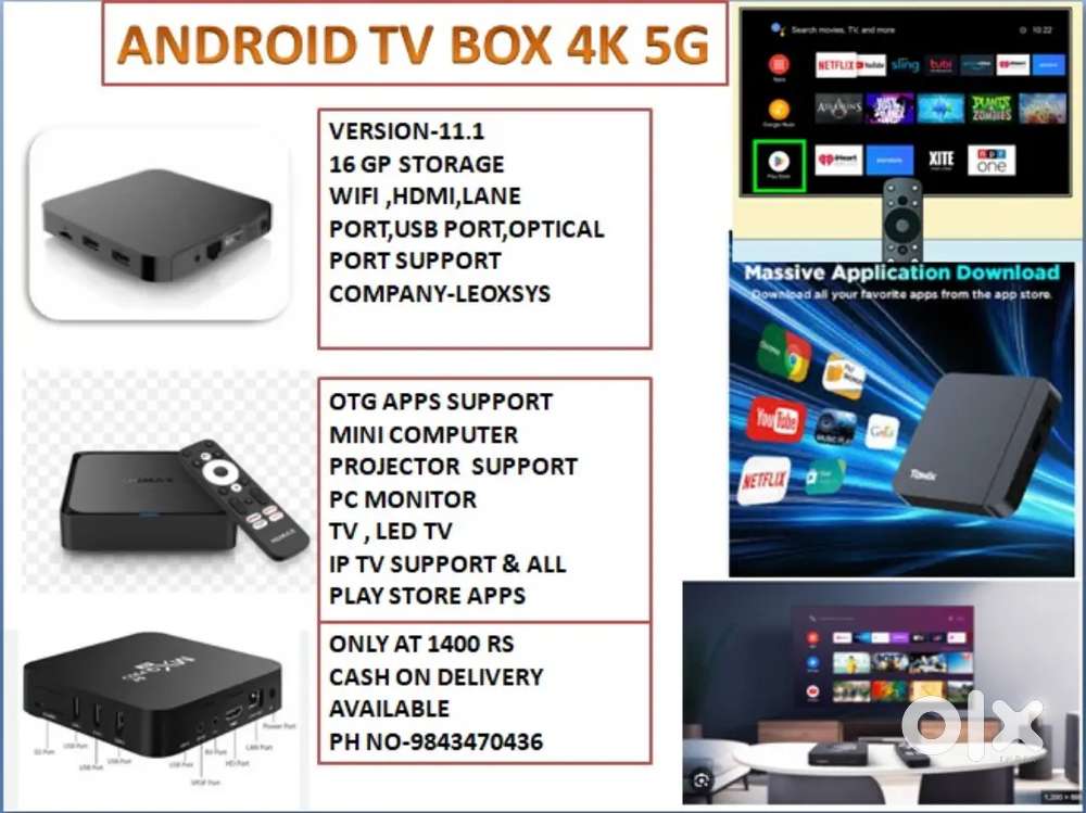 Android tv box 5g New 4k