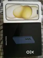 Samsung Fold 6 Blue 256gb, iPhone 15 Yellow 128