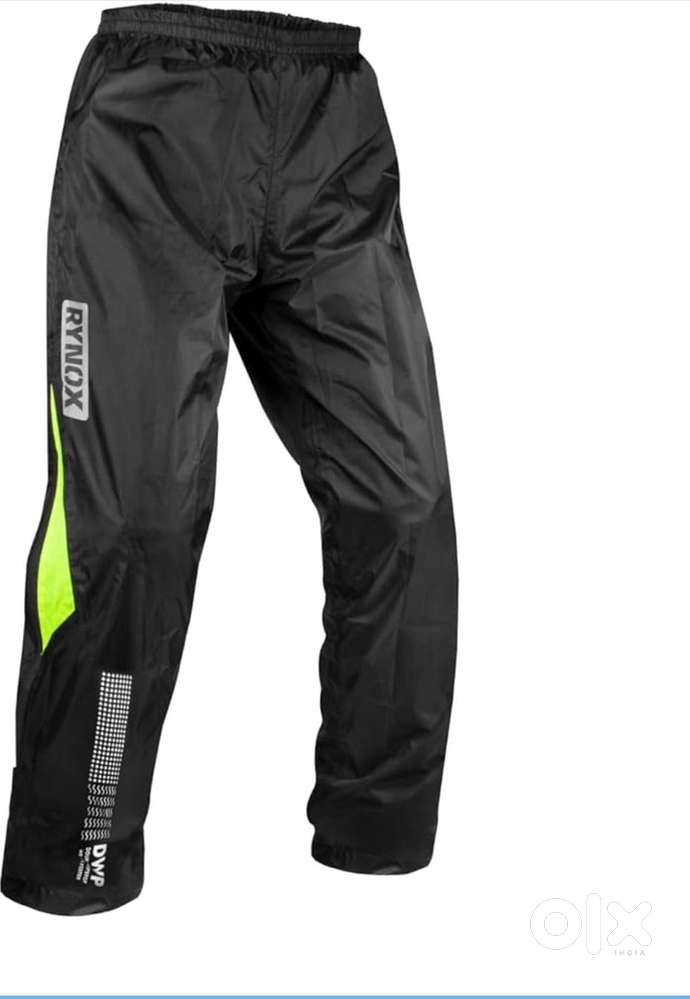 BRAND NEW  Rynox H2Go Pro Rain Pants  SIZE 2XL  Black Hi-Viz Green