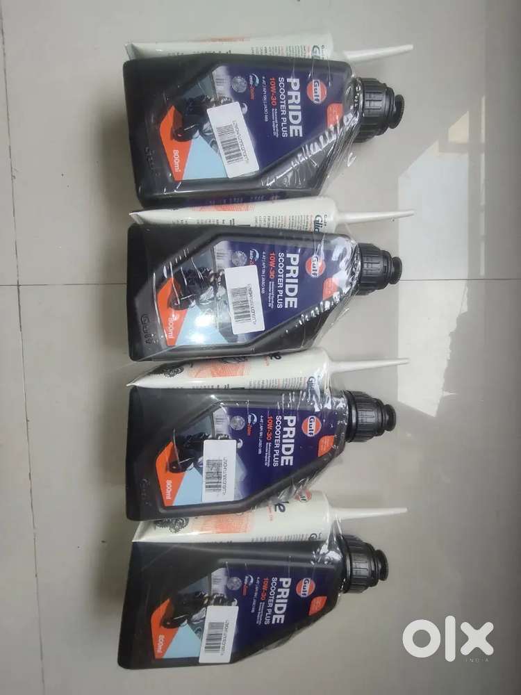 Gulf Scooter Engine Oil with GearOil 4Nos