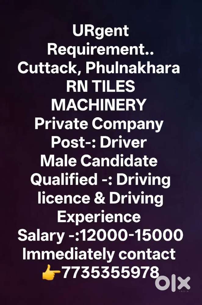 Driver for RN TILES MACHINERY