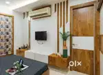 Home office in complete furniture pop colour work solution