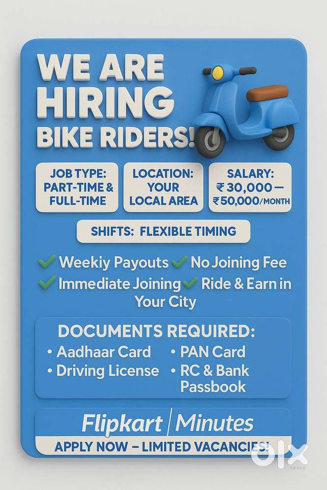 Work Near Home – Delivery Boy Hiring