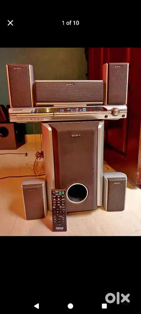SONY 5.1 HOME THEATRE FM AUX DVD ALL WORKING CONDITION WITH REMOTE