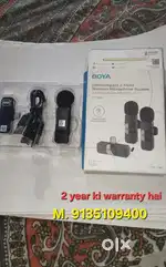 Boya v20 wireless mic. Under warranty 2 year ,but not use ,bilkul new