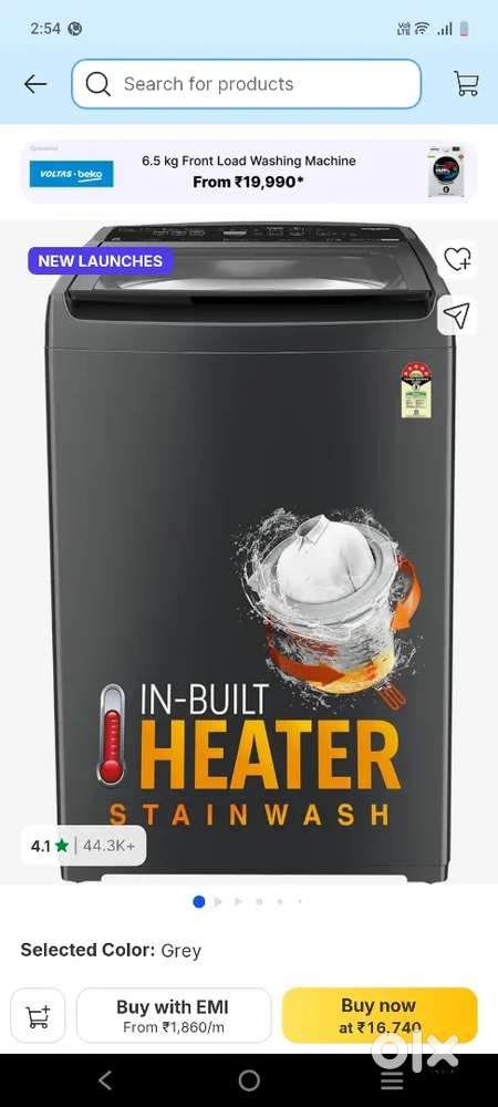 Whirlpool Fully Automatic Top Load Inbuilt Heater 6.5 KG