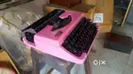 Pink color Typewriter with Box working