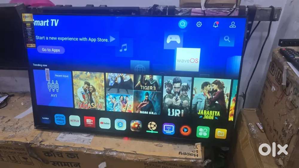 40 inch smart android led tv with 600 live channel free voice remote