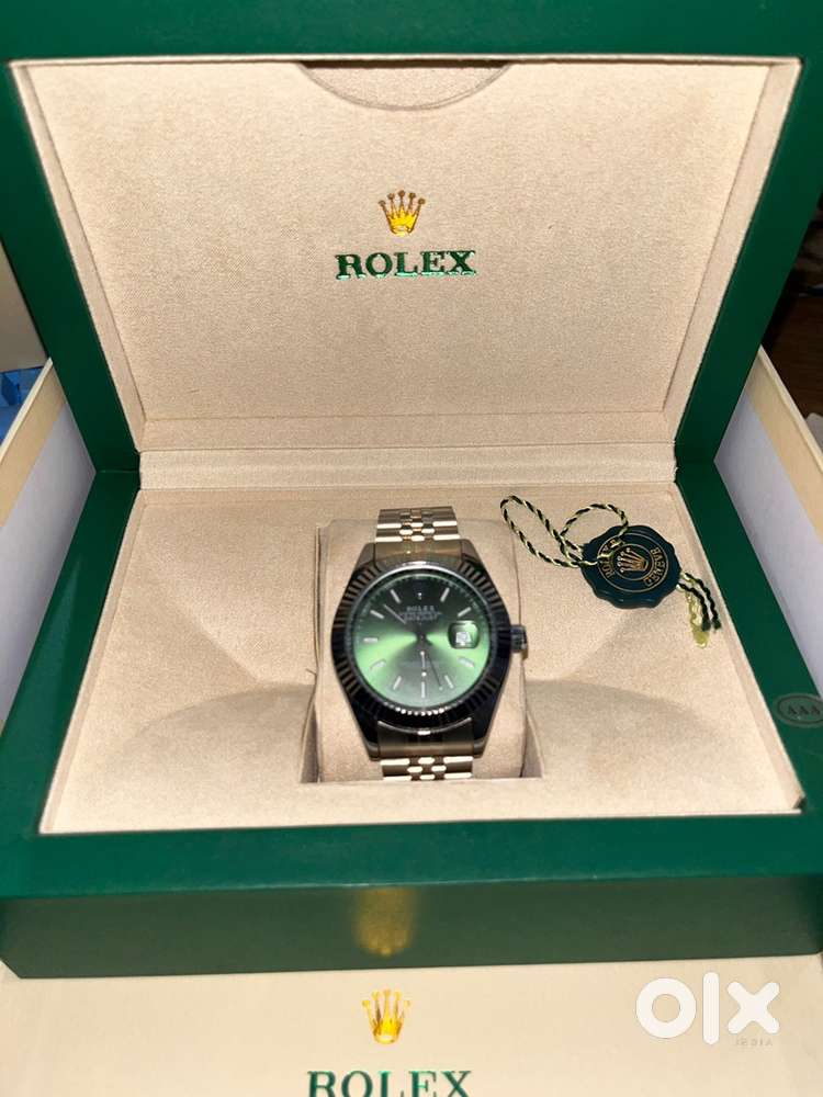 Rolex datejust mint green