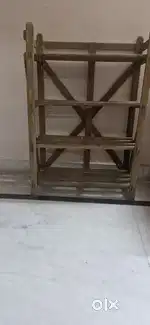4 layer books/ shoe wooden  rack