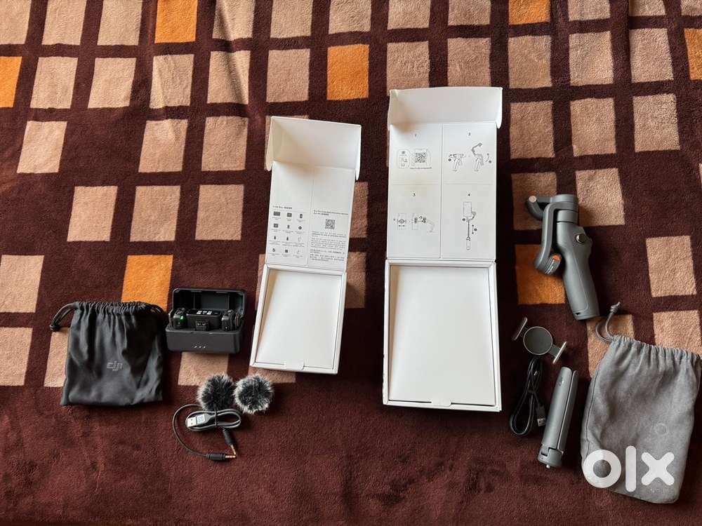 DJI Mic 1st Gen With 2 Transmitters & DJI OM 6 Phone Gimbal For Sale