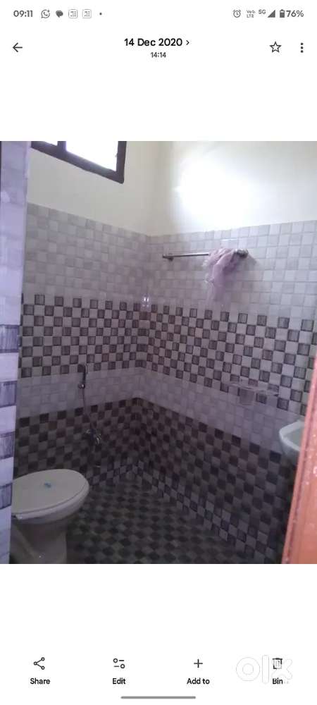 1BHk available for pure vegetarians