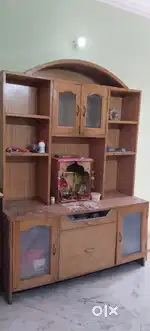 Strong, well built, wooden Showcase