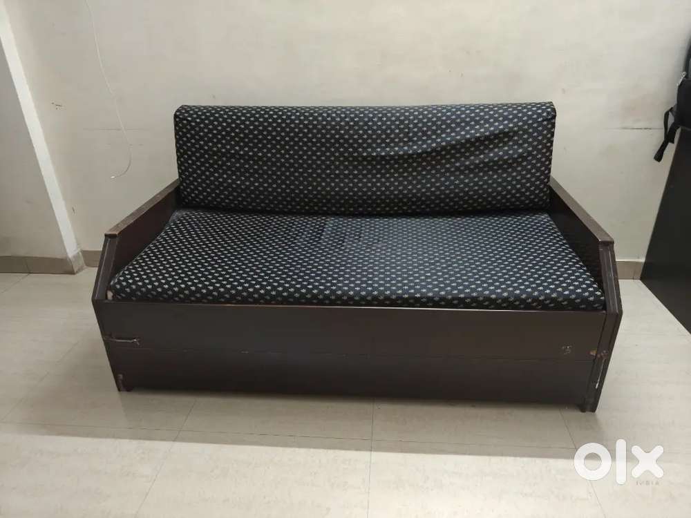 Sofa cum bed with storage - Solid wood