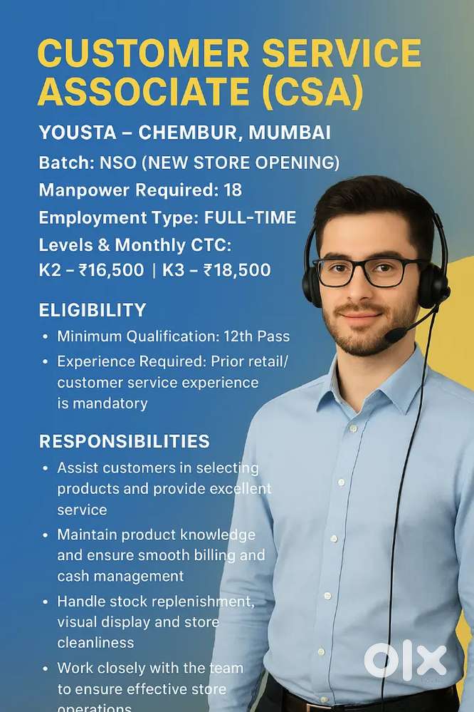 Customer Service Associate (CSA)