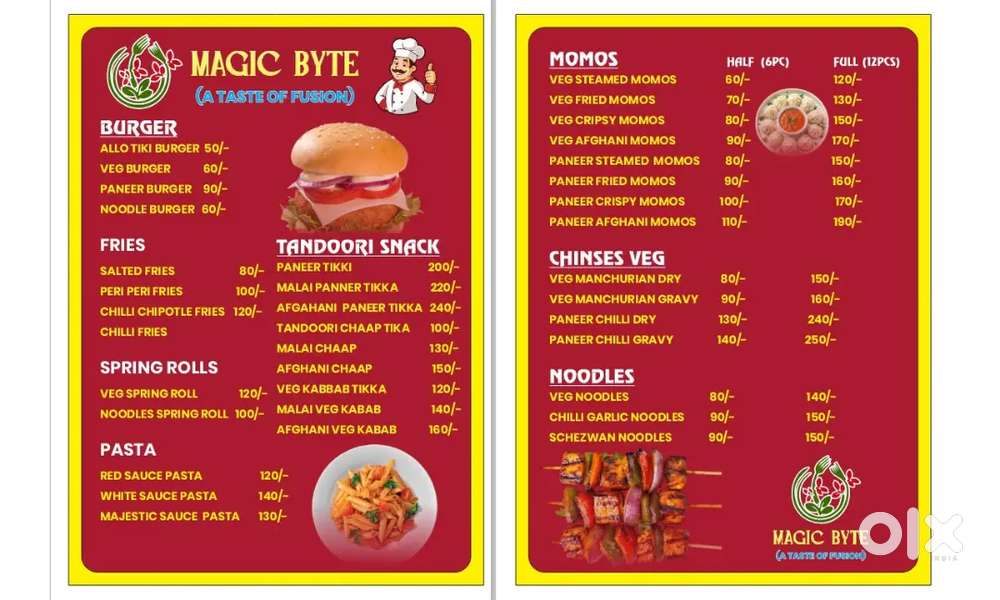 Need chef for newly opened restaurant