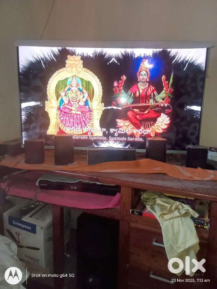 XIAOMI TV AND SAMSUNG HOME THEATRE