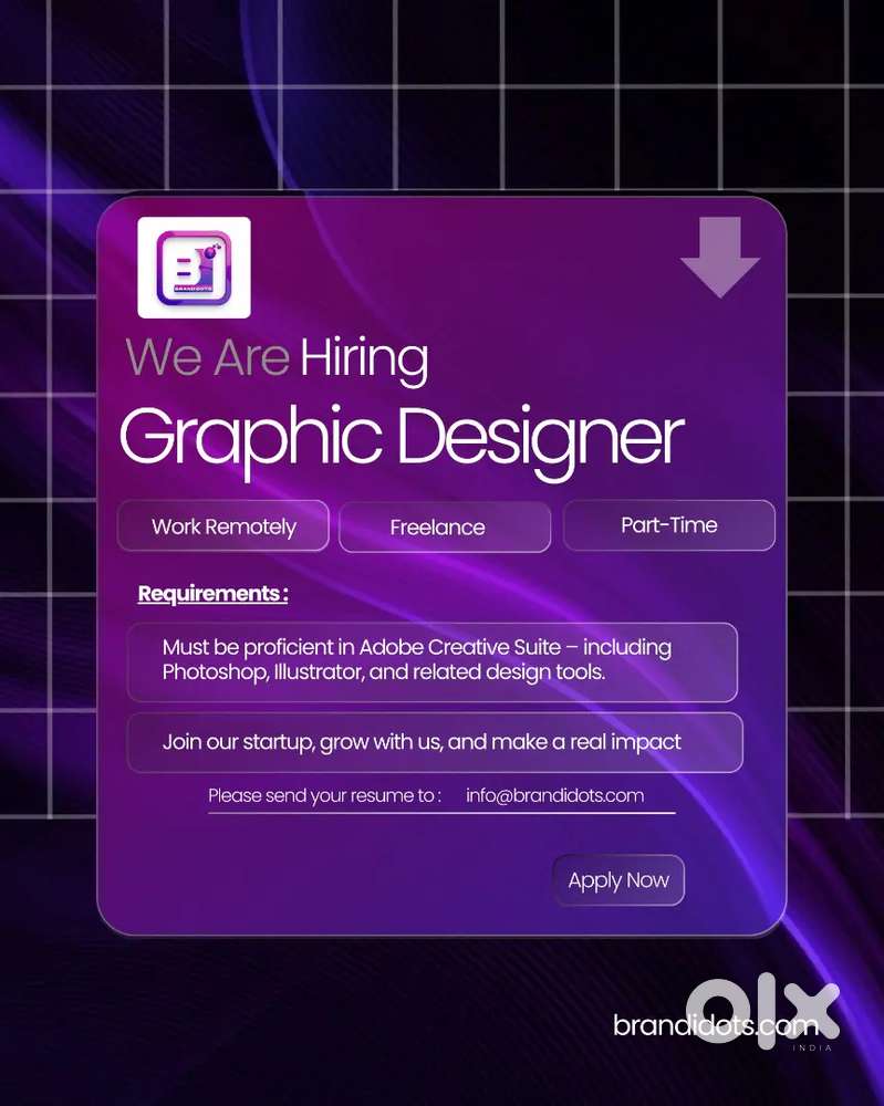 Hiring graphic designer intern