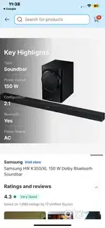 Samsung subwoofer  good quality