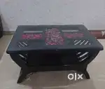 Beautiful glass top wooden Tea Table for sale