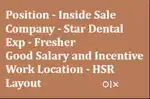 Inside Sales