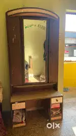 Tripple door dressing with large size mirror