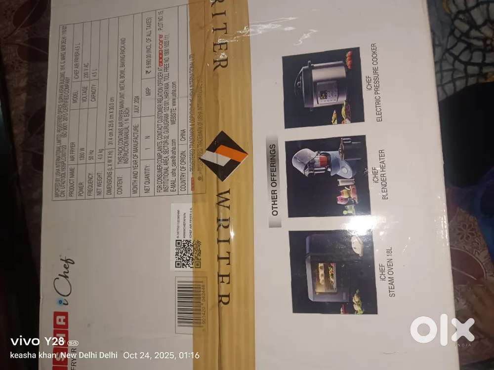 AIR FRYER USHA i CHef