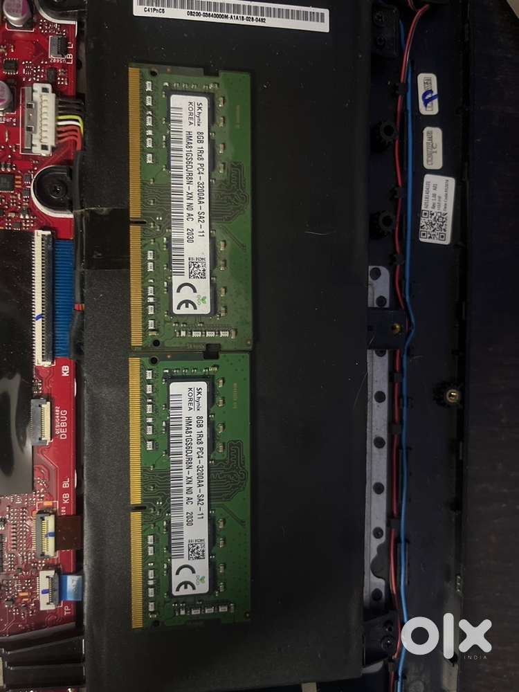 8 gb laptop ram stick X2 up for sale