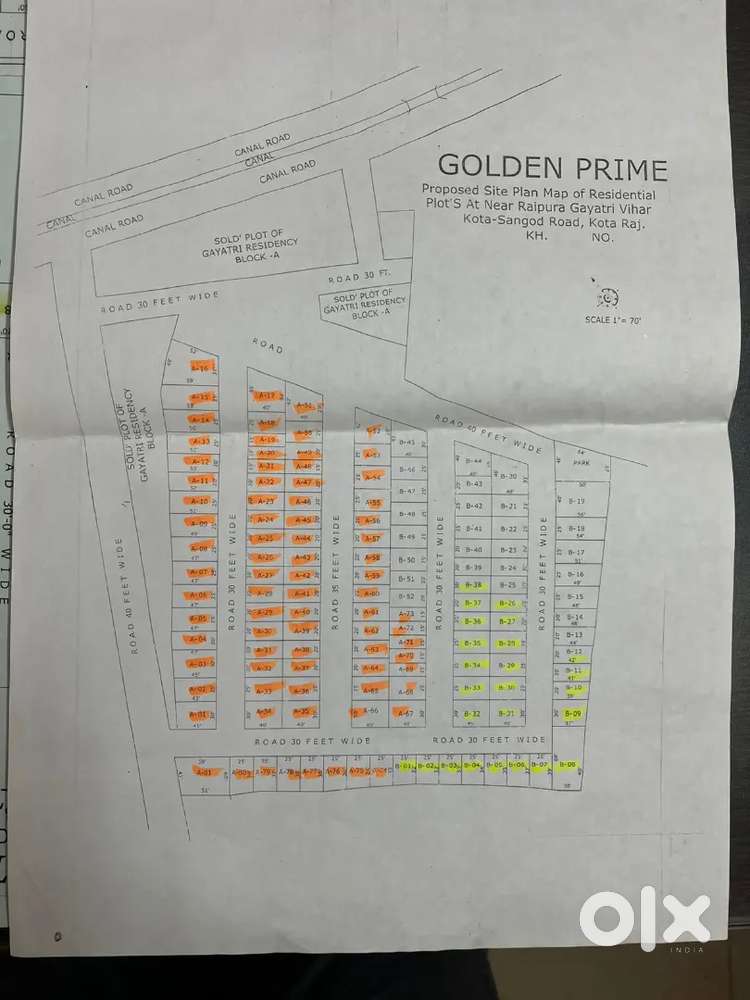 24माह की आसान किस्तों में प्लॉट बिकाऊ है रायपुरा डिसेंट स्कूल के पास