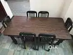 WOODEN DINING TABLE 6 SEATER