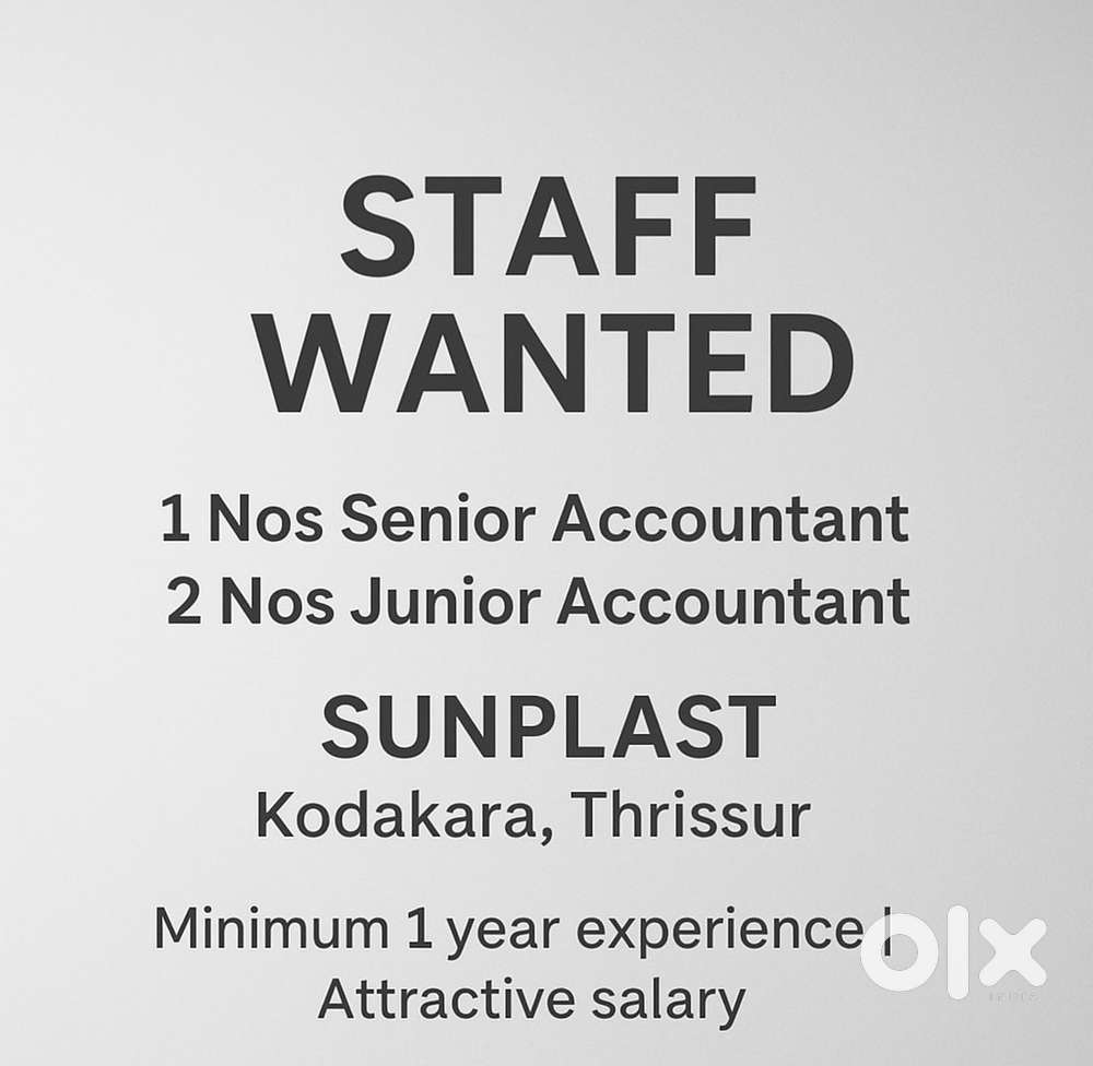 Accountant Job (one year experience)